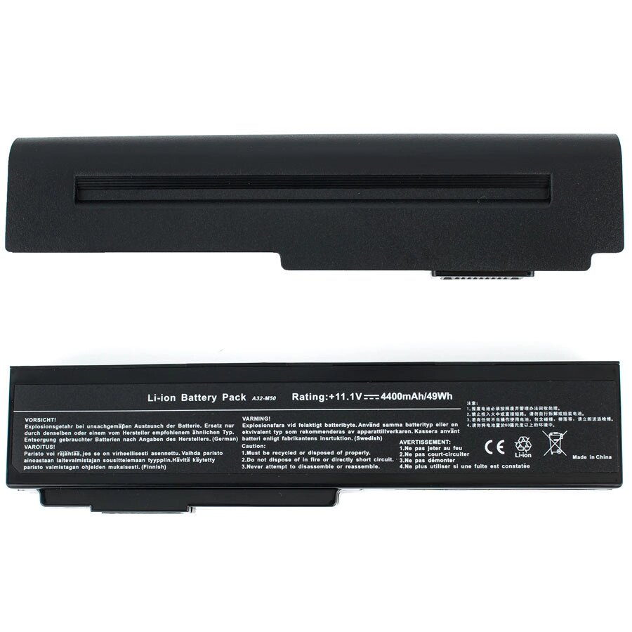 Батарея для ноутбука ASUS A32-M50 (M50, M60, N61, L50, G50) 11.1V 4400mAh, Black від компанії Інтернет-магазин aventure - фото 1