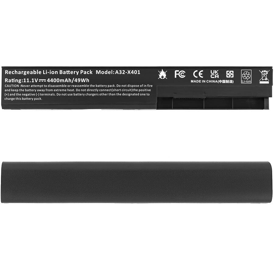 Батарея для ноутбука ASUS A32-X401 (S301, S401, S501, X301, X401, X501 series) 10.8V 4400mAh, Black (OEM) від компанії Інтернет-магазин aventure - фото 1