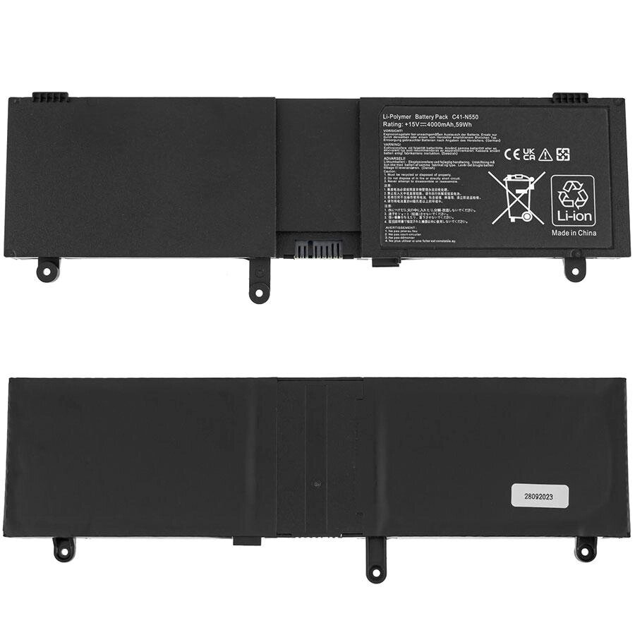 Батарея для ноутбука ASUS C41-N550 (N550JA, N550LF, N550JK, N550JV, G550JK, Q550LF) 15V 4000mAh 59Wh Black від компанії Інтернет-магазин aventure - фото 1