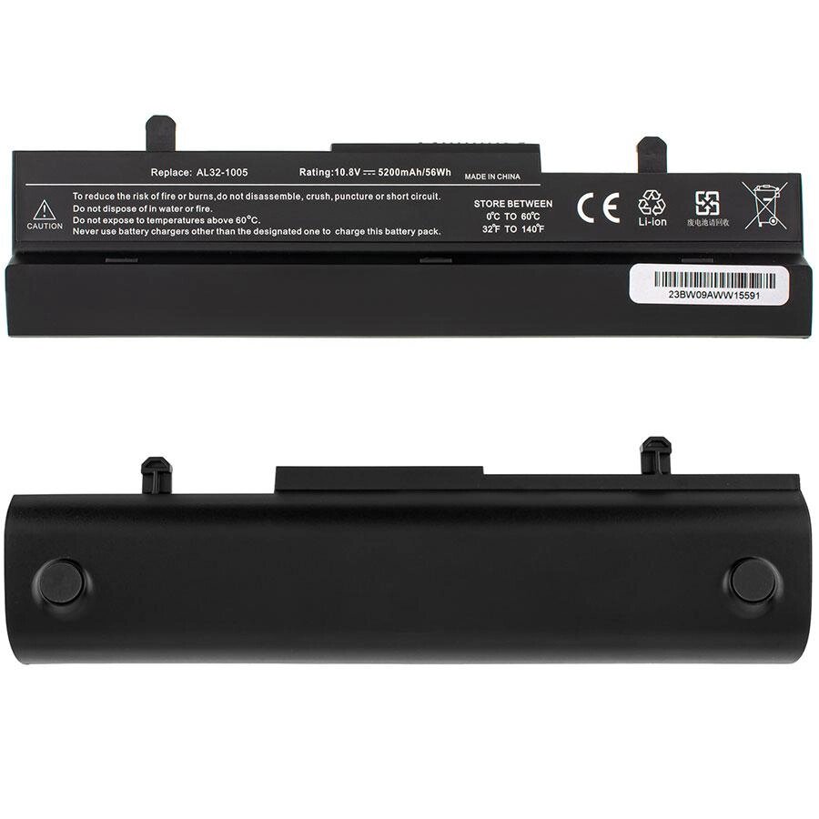 Батарея для ноутбука ASUS Eee PC AL31-1005 (1001, 1005, 1101, R101, R105) 10.8V 5200mAh Black від компанії Інтернет-магазин aventure - фото 1