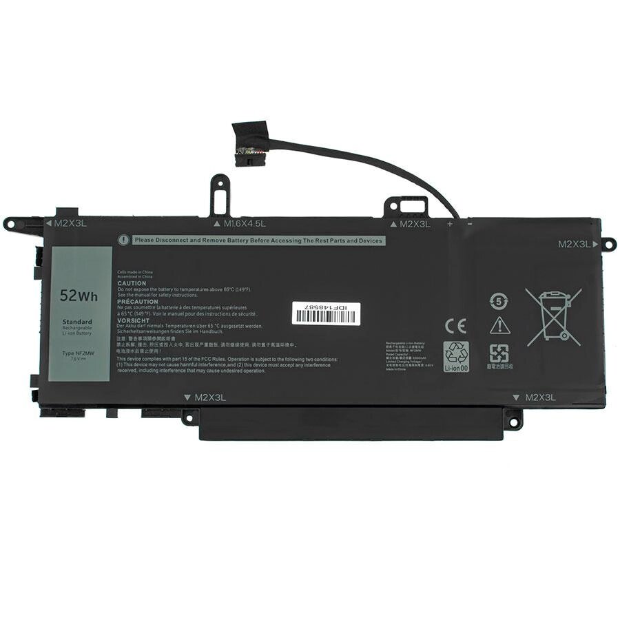 Батарея для ноутбука DELL NF2MW (Latitude 9410) 7.6V 6500mAh 52Wh Black від компанії Інтернет-магазин aventure - фото 1