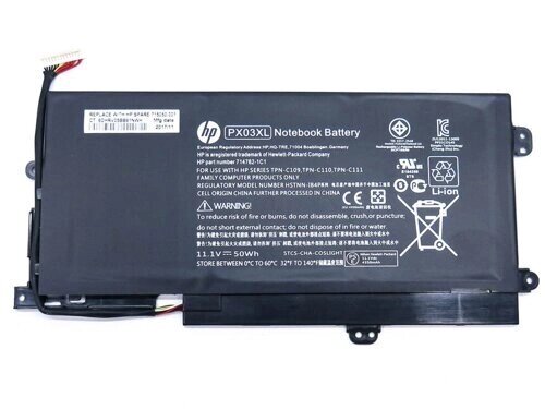 Батарея для ноутбука HP ENVY 14-K Touchsmart M6-K M6-K010DX M6-K015DX (PX03XL) (11.1V 50Wh) ORIGINAL від компанії Інтернет-магазин aventure - фото 1
