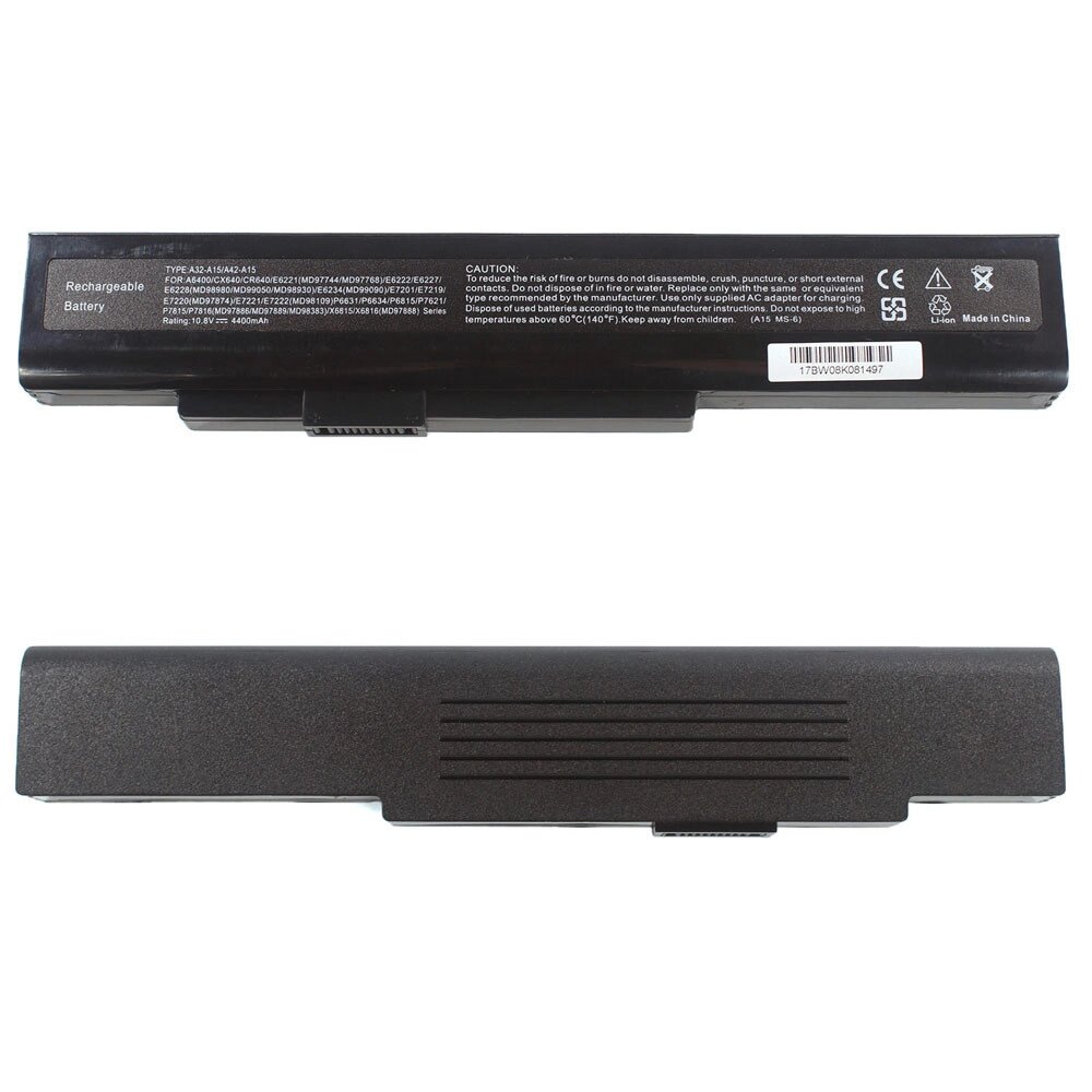 Батарея для ноутбука MSI A32-A15 (CR640, CX640, A6400) 10.8V 4400mAh Black від компанії Інтернет-магазин aventure - фото 1