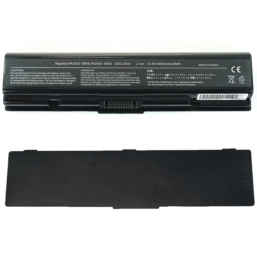 Батарея для ноутбука Toshiba PA3534 (A200, A215, A300, A350, A500, L300, L450, L500) 10.8V 4400mAh Black від компанії Інтернет-магазин aventure - фото 1