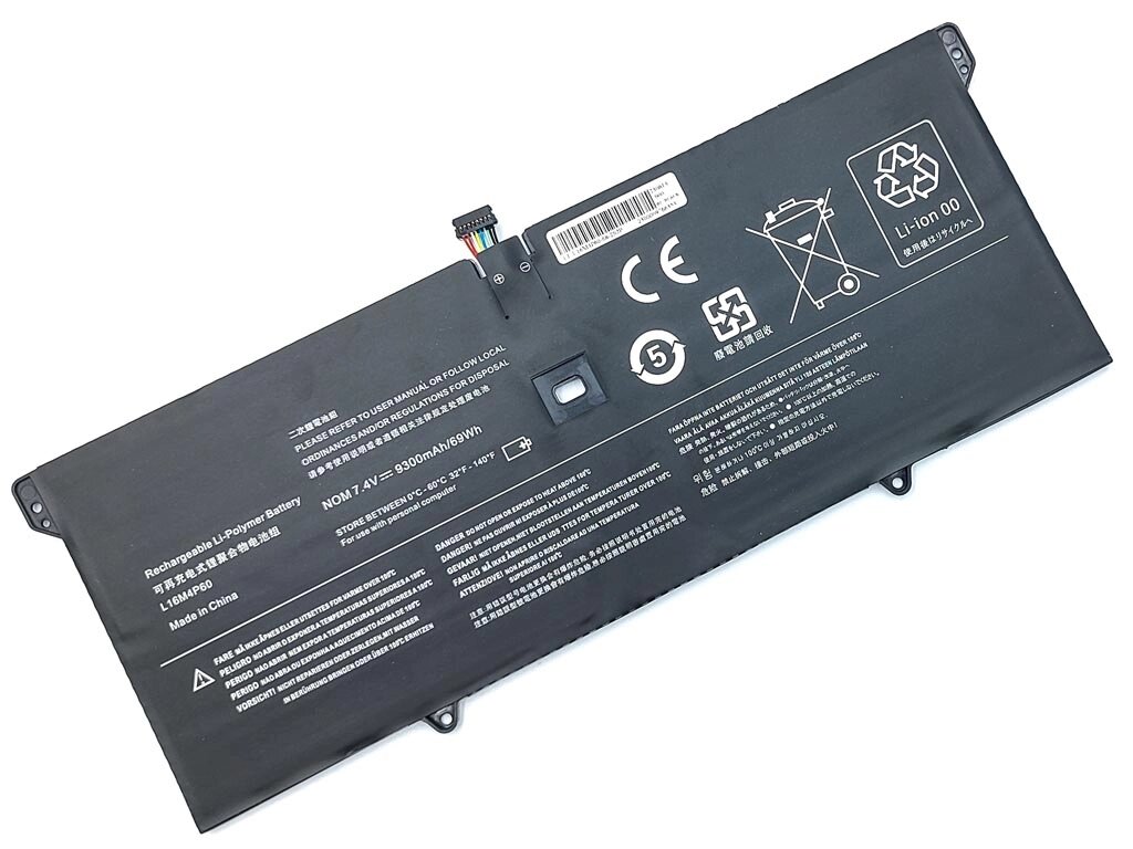 Батарея L16M4P60 для Lenovo YOGA 6 Pro-13IKB, Yoga 920-13IKB (7.4V 9300mAh 68.8Wh) від компанії Інтернет-магазин aventure - фото 1