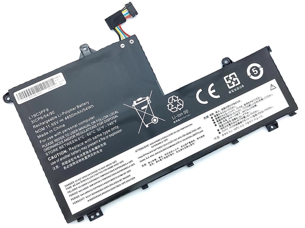 Батарея L19C3PF9 для Lenovo Thinkbook 14-IML, 14-IIL, 15-IIL,15- IML L19M3PF1 L19M3PF2 L19M3PF0 (11.55V 4650mAh 53.7Wh) від компанії Інтернет-магазин aventure - фото 1