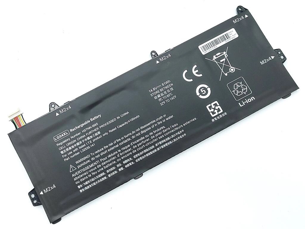 Батарея LG04XL для HP Pavilion 15-DK 15-CS HSTNN-IB8S TPN-Q208 (14.8V 4100mAh 60.6Wh) від компанії Інтернет-магазин aventure - фото 1