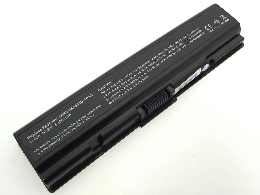 Батарея PA3534U для Toshiba Satellite A200, A205, A210, A215, A300, M200, M205, L300, L500 (10.8V 5200mAh 56Wh). від компанії Інтернет-магазин aventure - фото 1