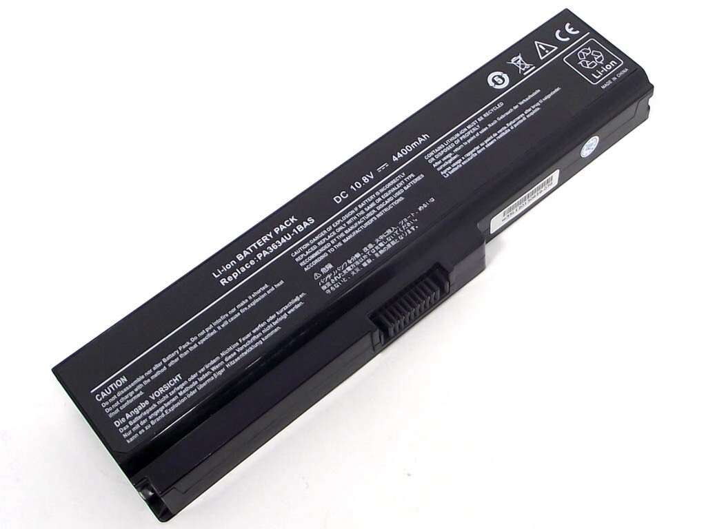 Батарея PA3634U для Toshiba Satellite A660, C650, L310, L515, L630, L635, L645, M300, U400, U500 (10.8V 4400mAh 47.5Wh). від компанії Інтернет-магазин aventure - фото 1