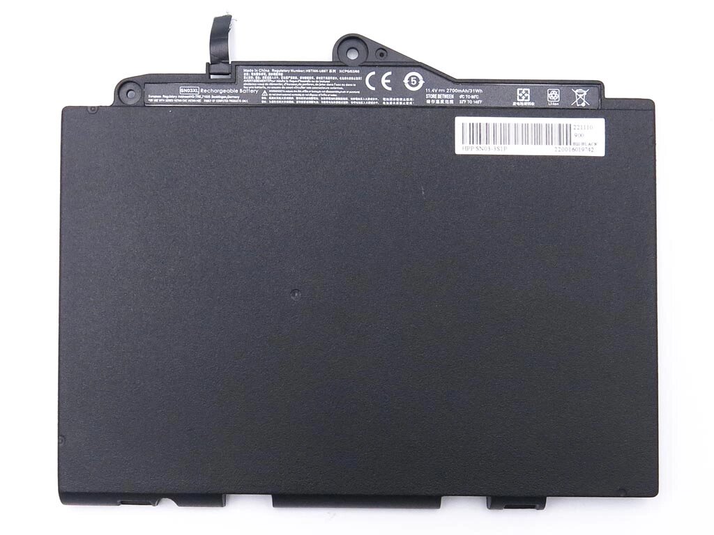 Батарея SN03XL для HP EliteBook 820 G3 725 G3 (SN03, HSTNN-DB6V, 800514-001) (11.4V 2700mAh 31Wh) від компанії Інтернет-магазин aventure - фото 1