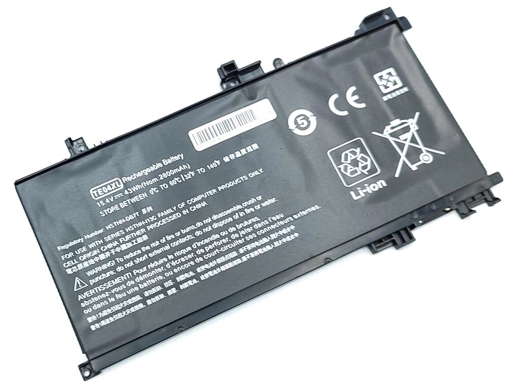Батарея TE04XL для HP Omen 15-ax, Pavilion 15-bc (HSTNN-DB7T, 905175-2C1, 905175-271, 905277-855) (15.4V 2800mAh 43Wh) від компанії Інтернет-магазин aventure - фото 1