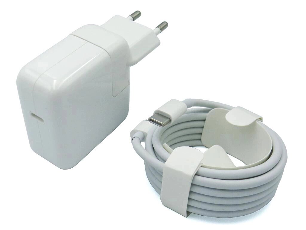 Блок живлення для APPLE 30W A1882 (MR2A2CH/A) + Type-C (USB-C) кабель від компанії Інтернет-магазин aventure - фото 1