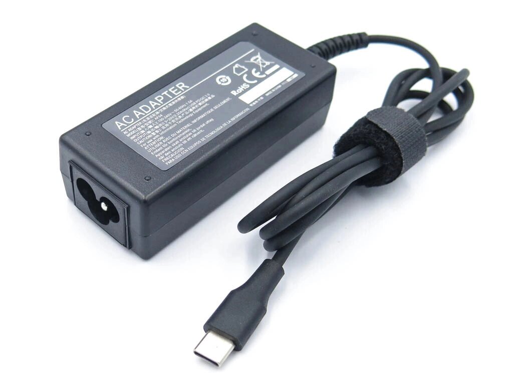 Блок живлення для Apple, Asus, HP, Dell, Lenovo, Samsung, Xiaomi Type-C (USB-C) 45W (5V, 9V, 12V, 15V, 18V 20V) 2.25A від компанії Інтернет-магазин aventure - фото 1