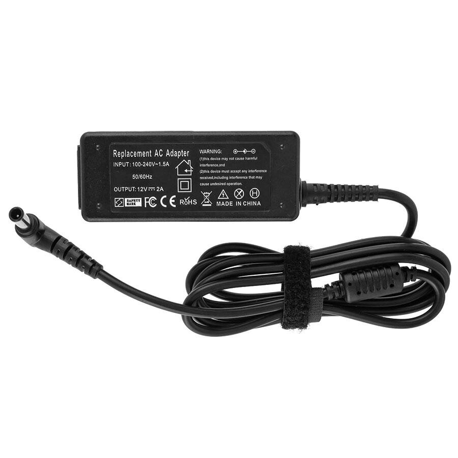 Блок живлення для монітора LG 12V, 2A, 24W, 6.5*4.4мм+PIN, black  (без сетевого кабелю!) від компанії Інтернет-магазин aventure - фото 1