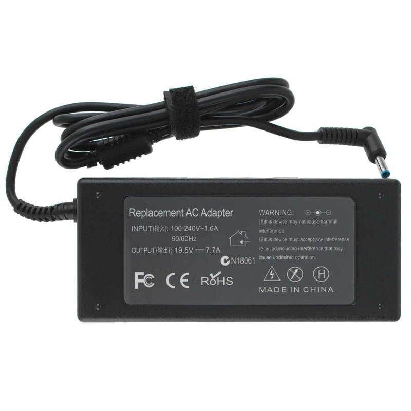 Блок живлення для ноутбука HP 19.5V, 7.7A, 150W, 4.5*3.0-PIN, (Replacement AC Adapter) black (без кабелю) від компанії Інтернет-магазин aventure - фото 1