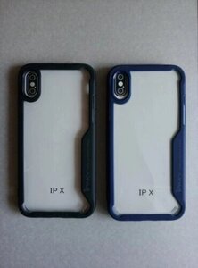 Чохол-бампер протиударний iPAKY для iPhone X чорний, синій