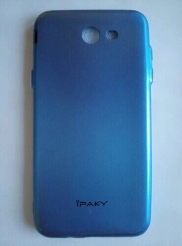 Чохол-бампер iPAKY силіконовий Samsung J720 синій від компанії Інтернет-магазин aventure - фото 1