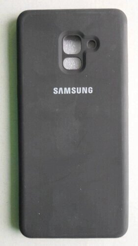 Чохол-бампер Silicone Case Samsung A730 / A8 + 2018 чорний від компанії Інтернет-магазин aventure - фото 1