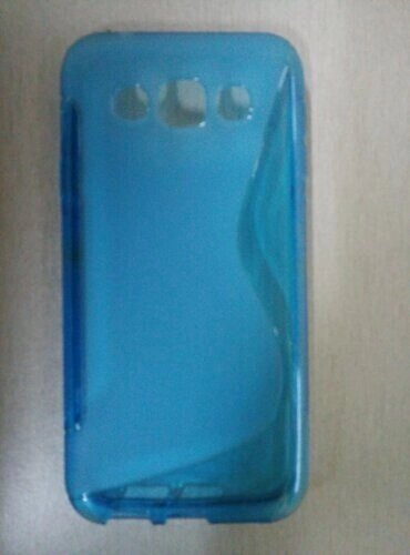 Чохол-бампер силіконовий Samsung E5 / E500 синій від компанії Інтернет-магазин aventure - фото 1