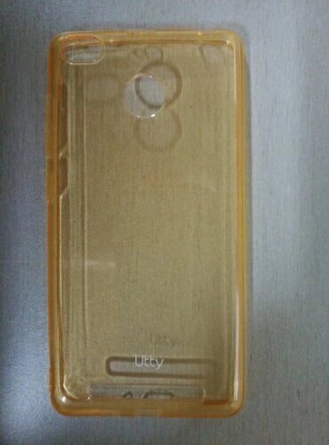 Чохол-бампер силіконовий Xiaomi Redmi 3s прозорий золотистий від компанії Інтернет-магазин aventure - фото 1