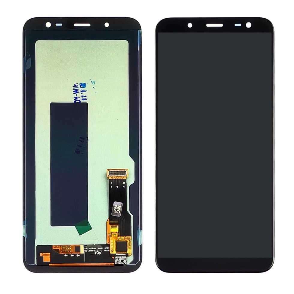 Дисплей Samsung J600 Galaxy J6 2018 OLED (Small LCD) з сенсором чорний від компанії Інтернет-магазин aventure - фото 1