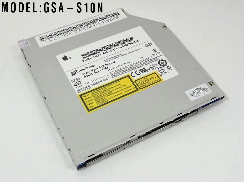 DVDRW привід для ноутбука IDE LG HL GSA-S10N IDE interface 9.5mm Slot in для MacBook Pro A1181 A1211 A1150 A1260 S10NA від компанії Інтернет-магазин aventure - фото 1