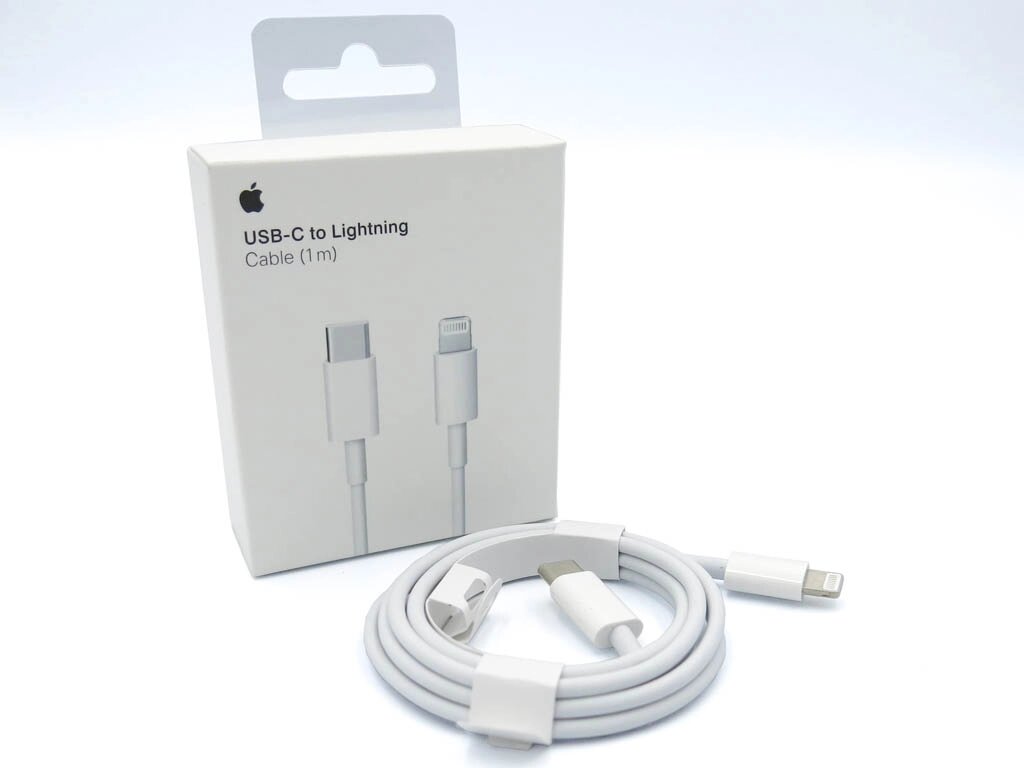 Кабель APPLE USB-C to Lightning Cable A1656, A1703 (MK0X2AM/A)(MQGJ2FE/A) (1 метр) Від блоку живлення. від компанії Інтернет-магазин aventure - фото 1