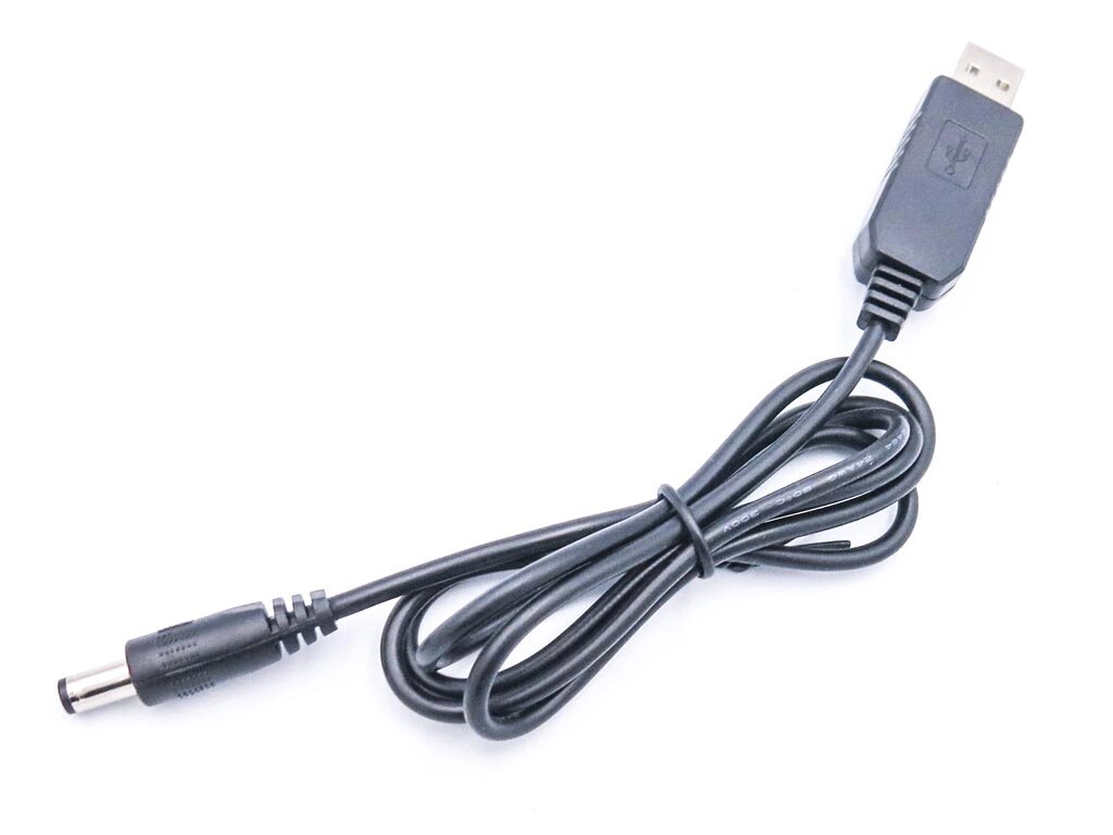 Кабель живлення - конвертер з USB 5V до 12V (5.5*2.1). Для живлення роутера від Павербанку. від компанії Інтернет-магазин aventure - фото 1