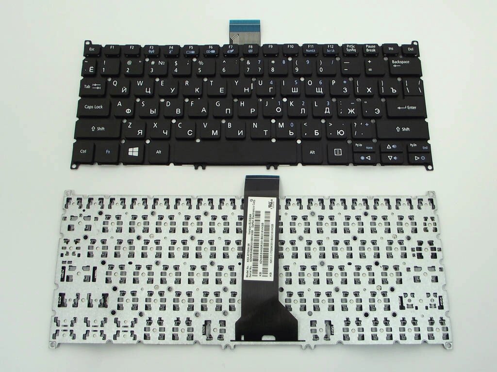 Клавіатура для ACER Aspire V5-122P, V5-132P, V5-122P, V5-132P, V3-371, E3-111, E3-112 (RU Black без рамки). від компанії Інтернет-магазин aventure - фото 1