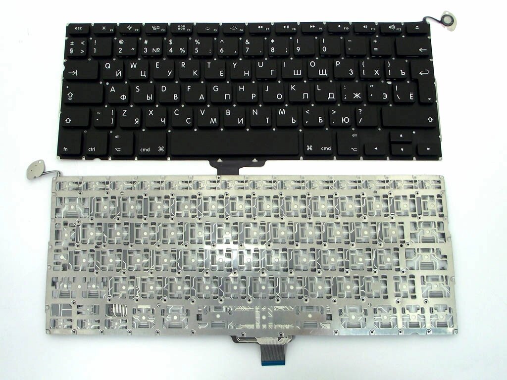 Клавіатура для APPLE A1278 Macbook Pro Unibody MB466, MB467 13.3 "(RU BLACK, Вертикальний Enter). Оригінал. від компанії Інтернет-магазин aventure - фото 1