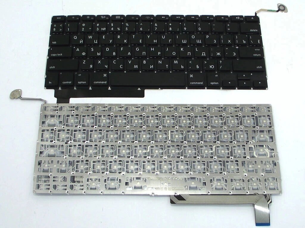 Клавіатура для Apple A1286 Macbook Pro (2009-2012) MB985 (RU BLACK Горизонтальний Enter). Оригінал. від компанії Інтернет-магазин aventure - фото 1