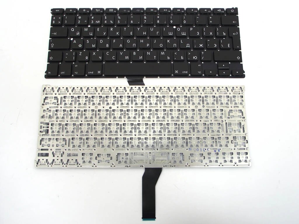 Клавіатура для APPLE A1369, A1466 Macbook Air (2011-2017) MC503, MC504 13.3 "(RU BLACK Вертикальний Enter) від компанії Інтернет-магазин aventure - фото 1