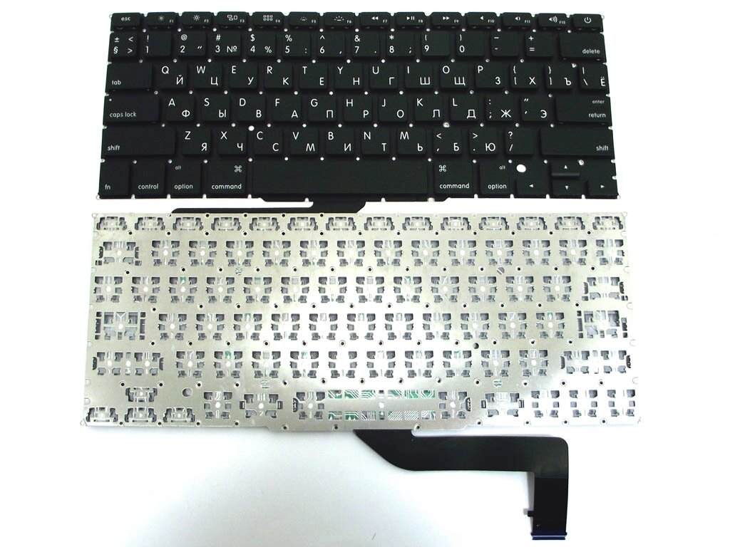 Клавіатура для APPLE A1398 Macbook Pro MC975, MC976 (2012) (RU BLACK, Горизонт. Enter). від компанії Інтернет-магазин aventure - фото 1