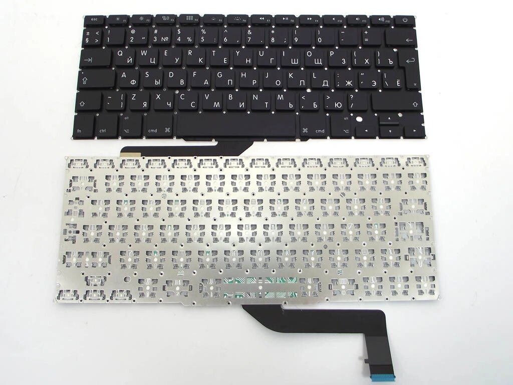Клавіатура для APPLE A1398 Macbook Pro MC975, MC976 (2012) (RU BLACK, Вертикальний Enter). від компанії Інтернет-магазин aventure - фото 1