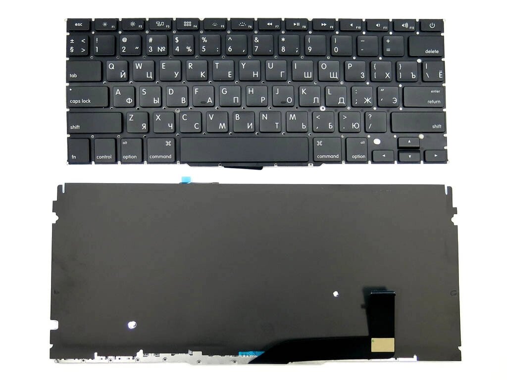 Клавіатура для APPLE A1398 Macbook Pro MC975, MC976(2012) (RU, Small Enter, з підсвічуванням) від компанії Інтернет-магазин aventure - фото 1