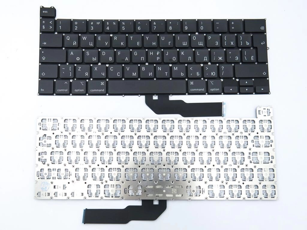 Клавіатура для APPLE A2251 MacBook Pro 13 "(2020 року, 2021) (RU BLACK, Big Enter під підсвічування). Оригінал. від компанії Інтернет-магазин aventure - фото 1
