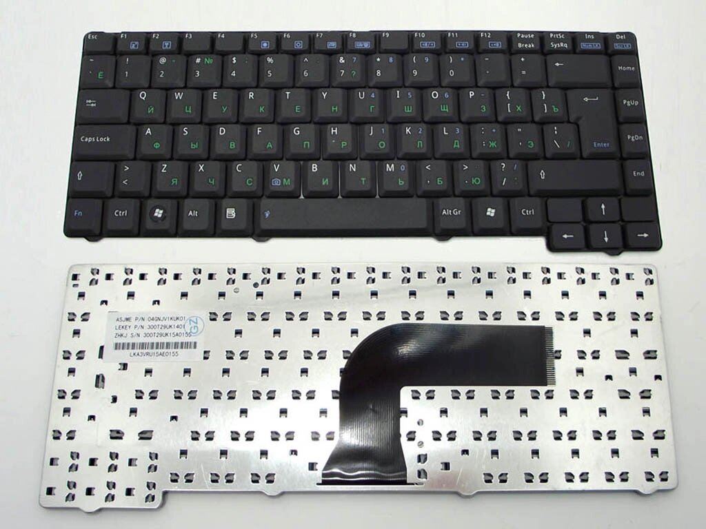 Клавіатура для Asus A3A/ A3V/ A4/ A7/ F5/ X50/ A3AC A3E A3FC чорна + російська оригінал від компанії Інтернет-магазин aventure - фото 1