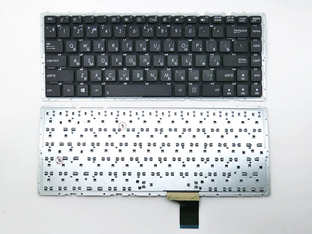 Клавіатура для ASUS A401, A401L, K401, K401L (RU Black без рамки). від компанії Інтернет-магазин aventure - фото 1