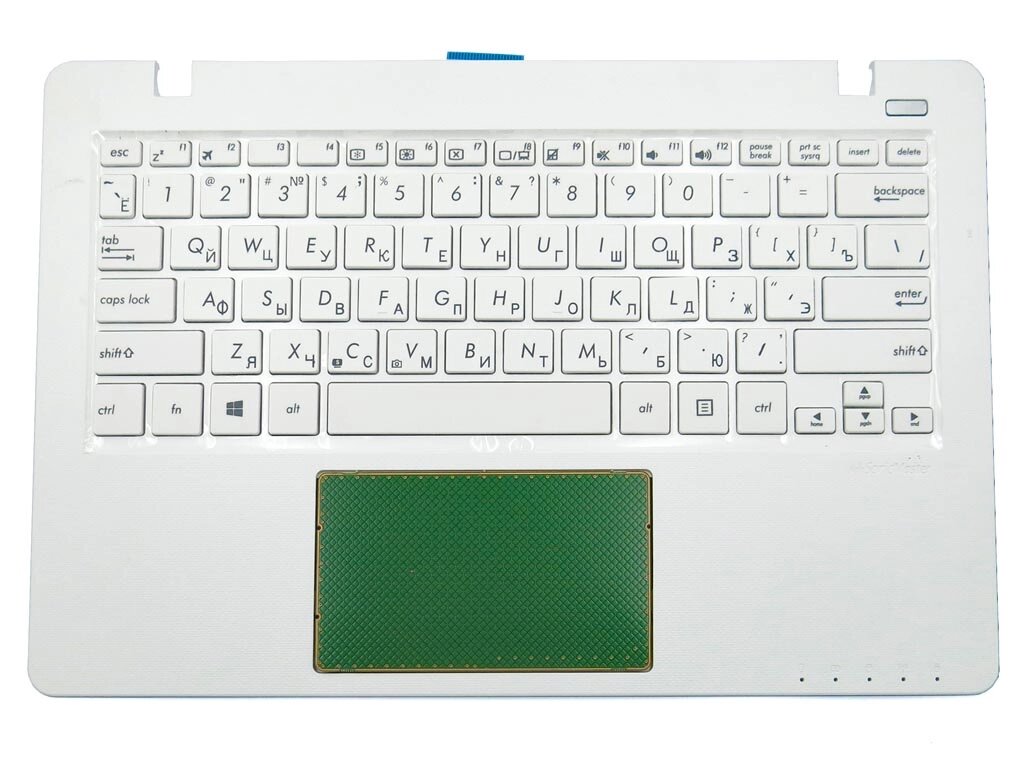 Клавіатура для ASUS F200, R202, X200 X200MA (RU White з кришкою). від компанії Інтернет-магазин aventure - фото 1