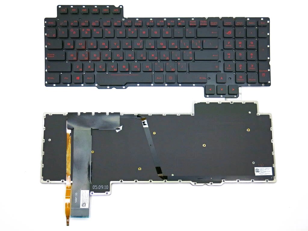 Клавіатура для ASUS G752, G752VL, G752VT, G752VY (RU + UA Black з підсвічуванням). Оригінал. від компанії Інтернет-магазин aventure - фото 1