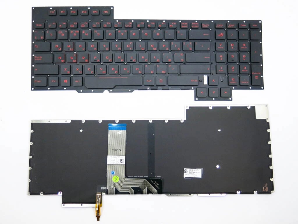 Клавіатура для ASUS GX700, GX700VO (RU + UA Black з підсвічуванням). Оригінал. від компанії Інтернет-магазин aventure - фото 1