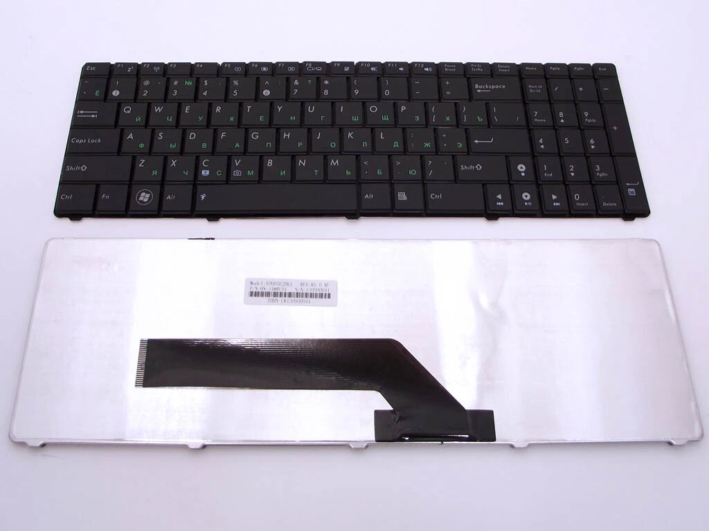 Клавіатура для ASUS K50, K70, K50IJ, K50ID, K60, K61, K70, K50C (RU black Старий дизайн). від компанії Інтернет-магазин aventure - фото 1