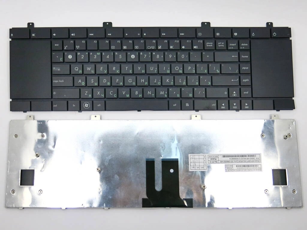 Клавіатура для ASUS NX90JN, NX90JQ, NX90SN (RU Black). (04GNZ01KRU00). Оригінал. від компанії Інтернет-магазин aventure - фото 1