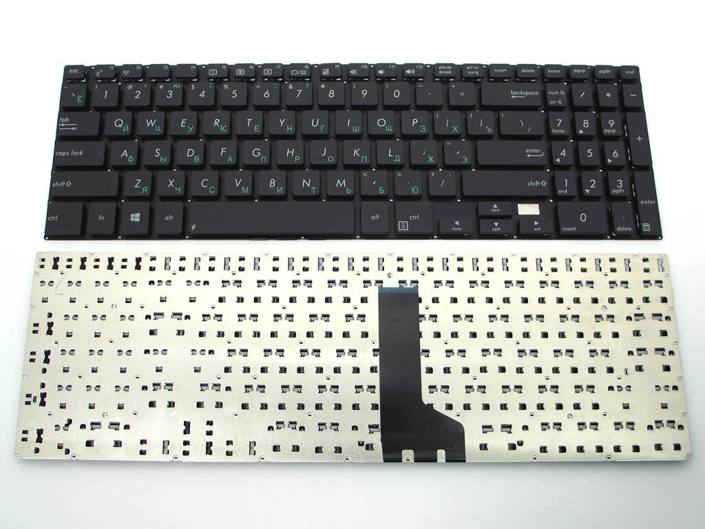 Клавіатура для ASUS P500, P500CA, PU500, PU500CA, PU550, PU551, E550, E551 (RU Black без рамки). від компанії Інтернет-магазин aventure - фото 1