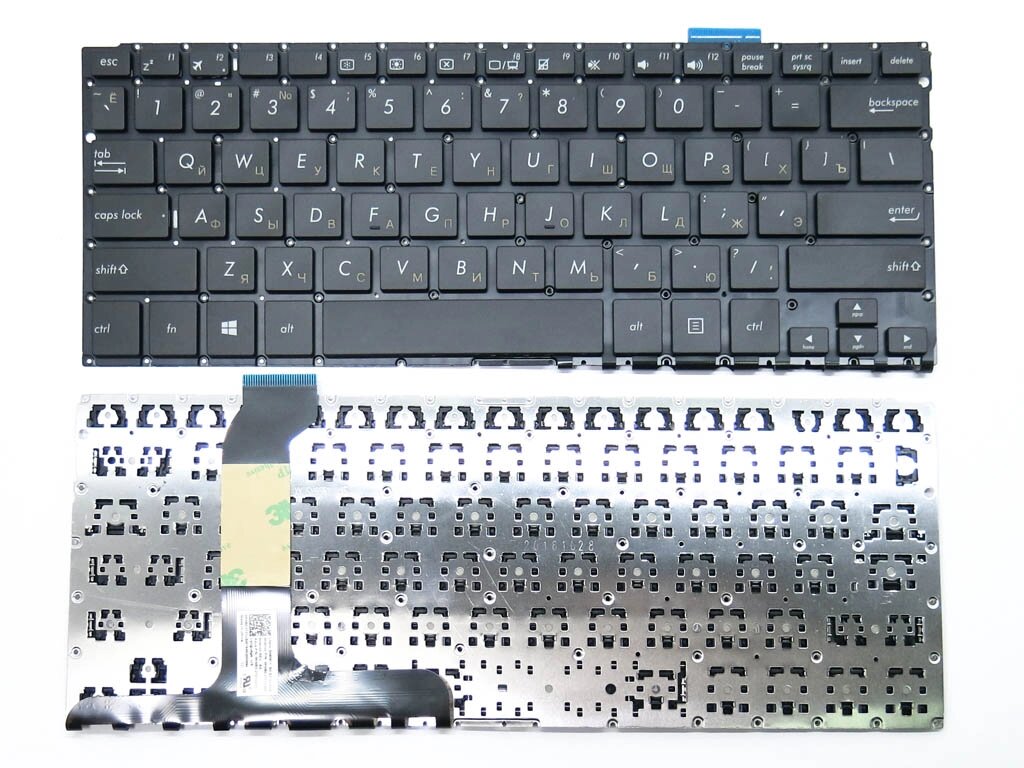 Клавіатура для ASUS UX360, UX360C, UX360CA, UX360CAK (RU Black без рамки) від компанії Інтернет-магазин aventure - фото 1