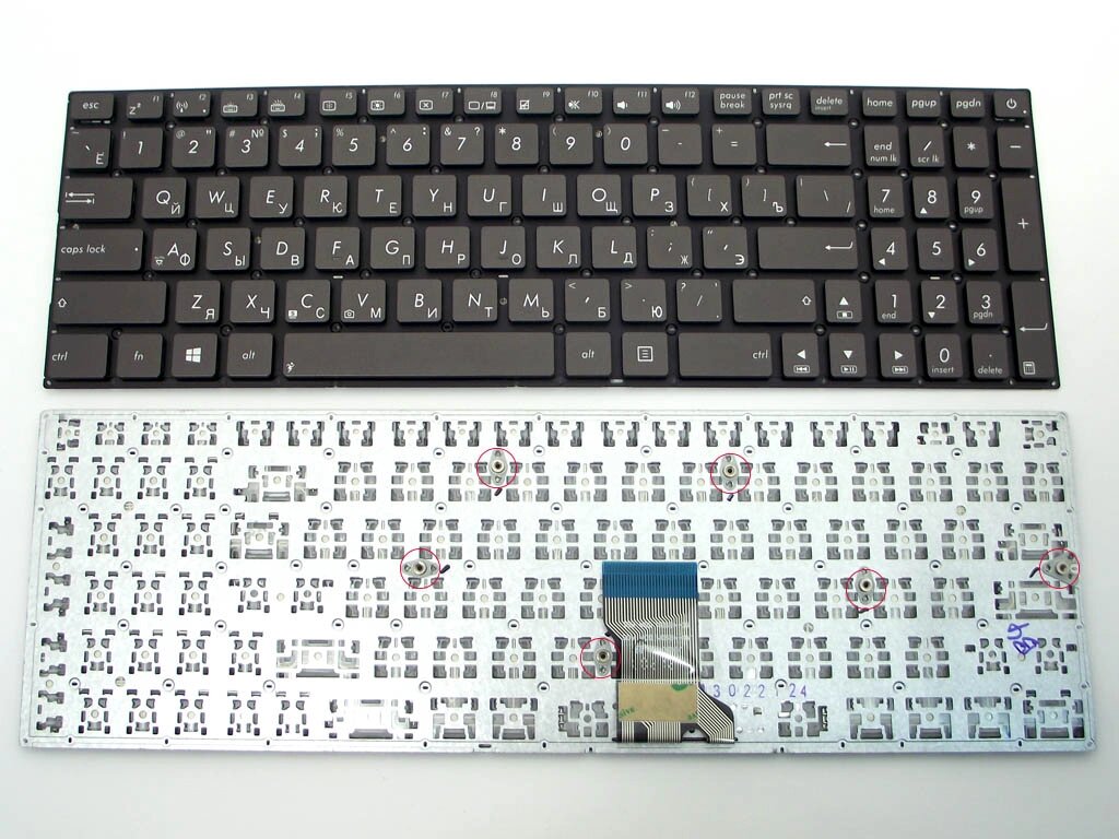 Клавіатура для ASUS UX52, UX52A, UX52V, UX52VS (RU Brown без рамки). Оригінал. від компанії Інтернет-магазин aventure - фото 1