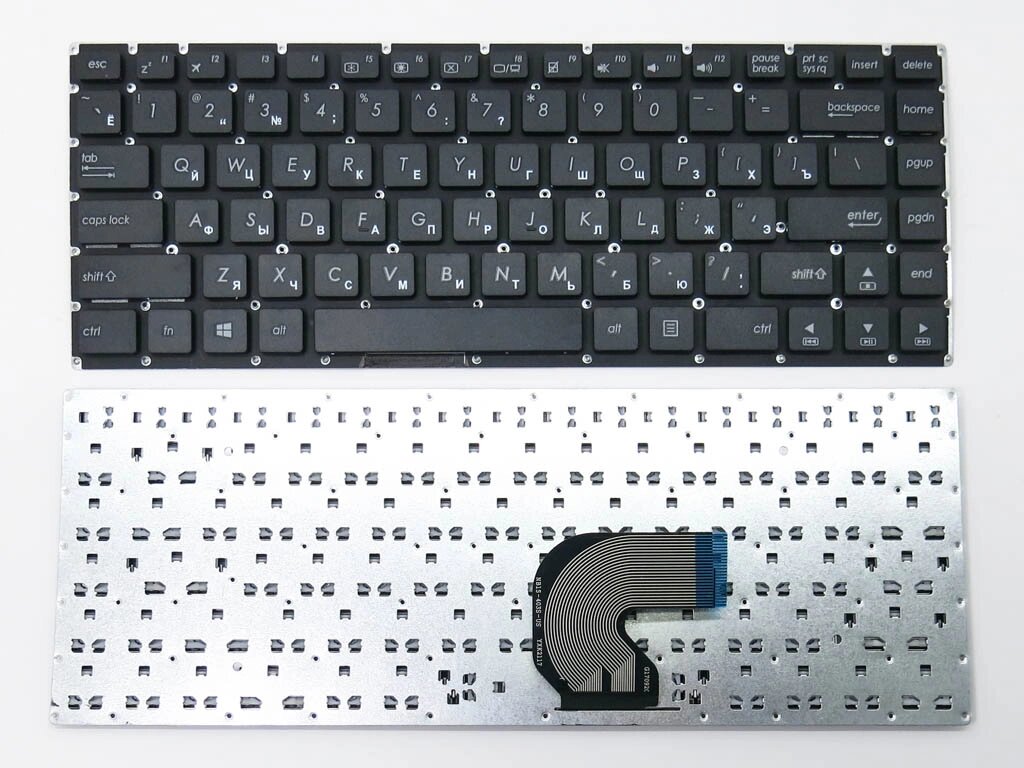 Клавіатура для ASUS VivoBook E403, E403N, E403NA, E403S, E403SA (RU Black без рамки). від компанії Інтернет-магазин aventure - фото 1