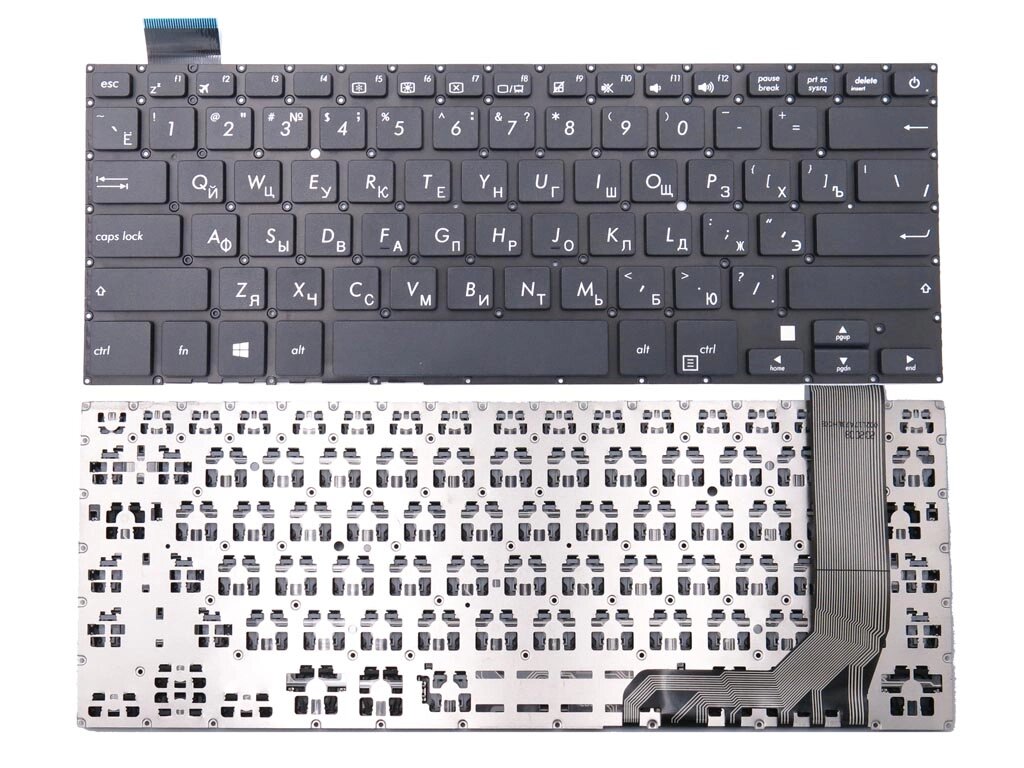 Клавіатура для Asus Vivobook X407, X407M, X407MA, X407UBR, X407UA, X407UB, A407 (RU Black). Оригінал від компанії Інтернет-магазин aventure - фото 1