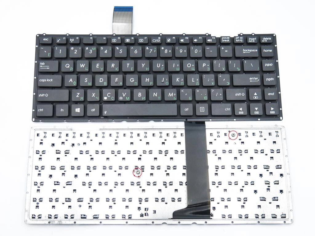 Клавіатура для ASUS X401, X401A, X401U, X401E (RU Black без рамки). від компанії Інтернет-магазин aventure - фото 1