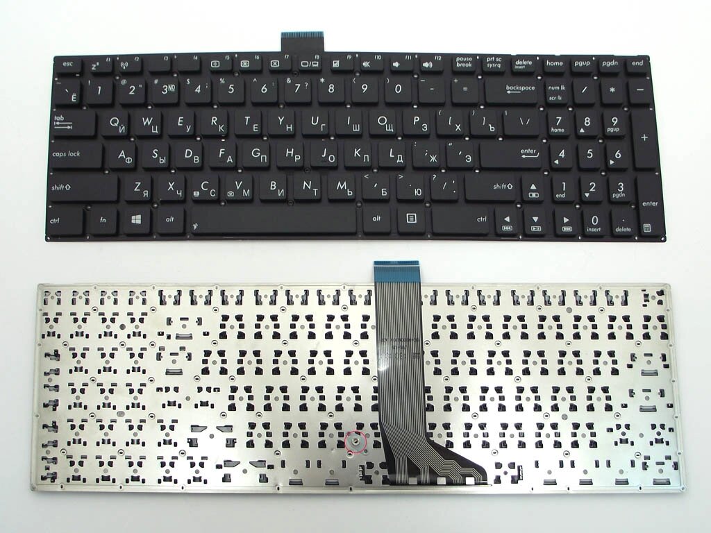 Клавіатура для Asus X502/ X502CA/ X502U/ X502C чорна + російська + кріплення від компанії Інтернет-магазин aventure - фото 1